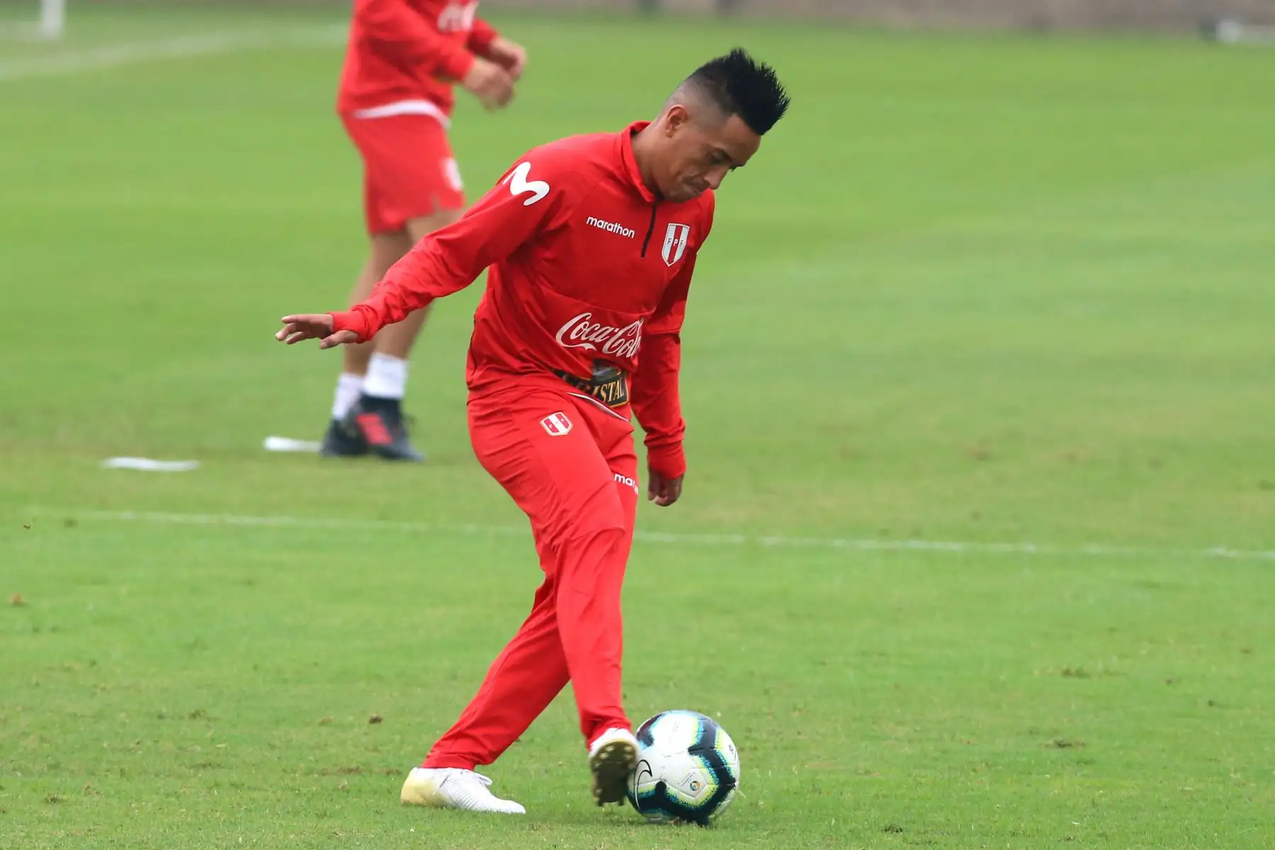 Entrenamiento de la selección Peruana de fútbol previo al partido amistoso, con la selección de Colombia, en la Videna. Foto: ANDINA/Vidal Tarqui