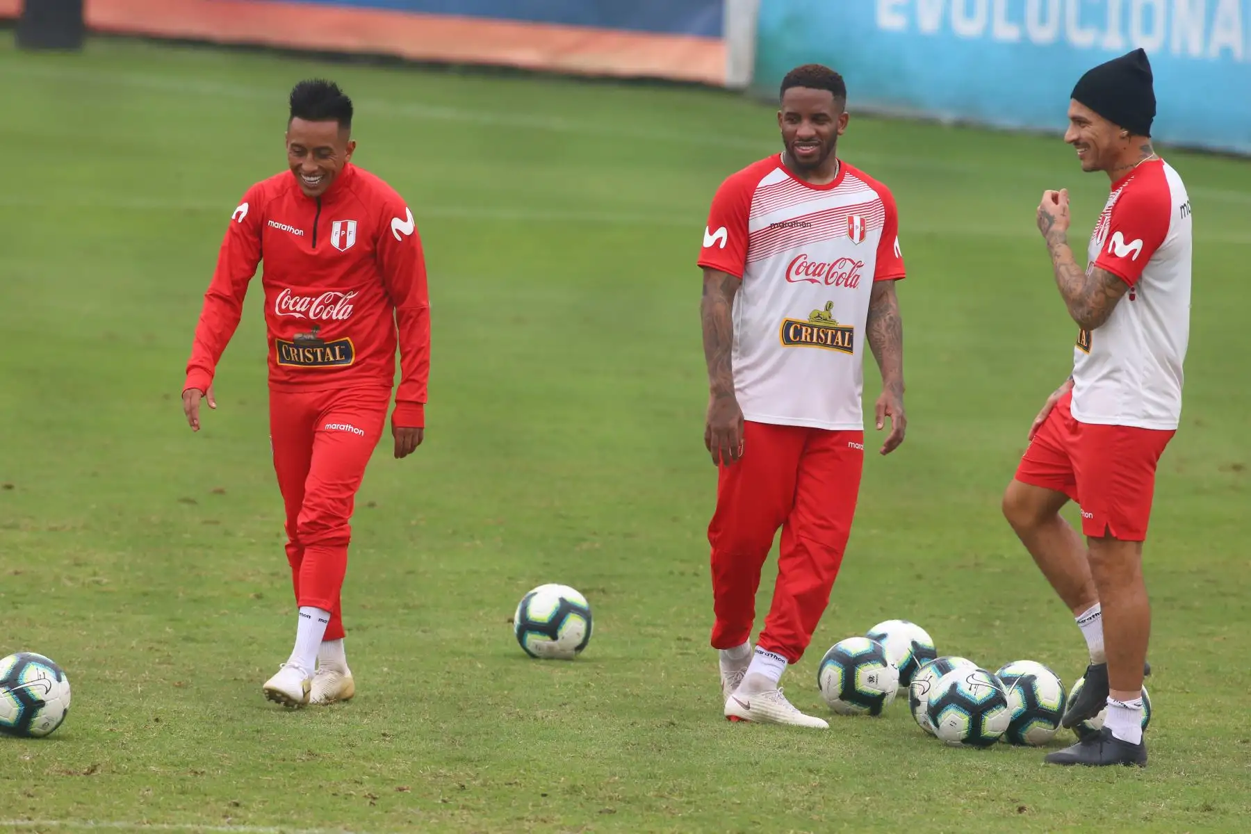 Entrenamiento de la selección Peruana de fútbol previo al partido amistoso, con la selección de Colombia, en la Videna. Foto: ANDINA/Vidal Tarqui