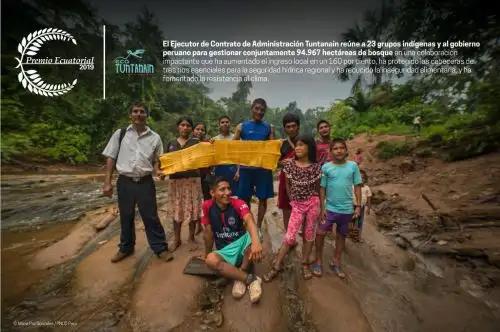 El ejecutor del contrato de administración de la Reserva Comunal Tuntanain es uno de los ganadores peruanos del prestigioso Premio Ecuatorial 2019 de la ONU.