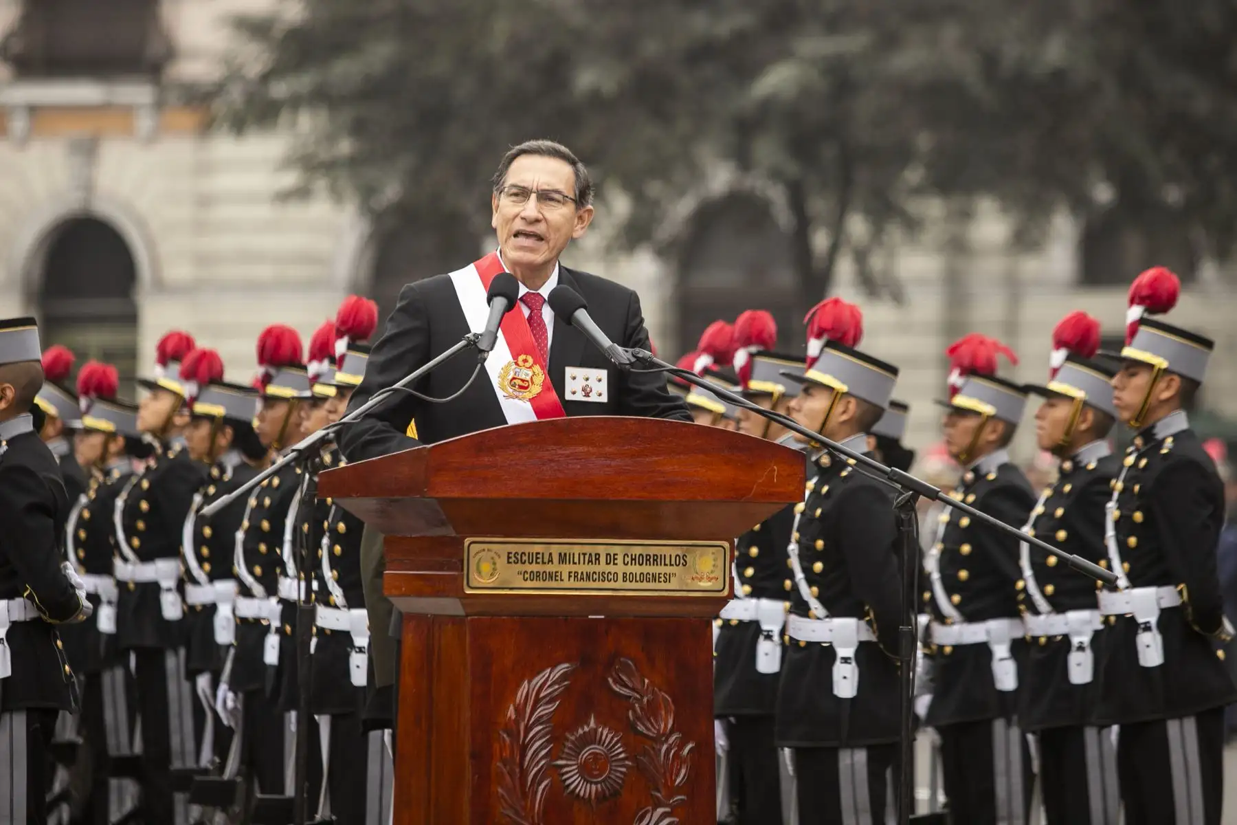 Jefe de Estado, Martín Vizcarra, preside ceremonia por el 139 Aniversario de la Batalla de Arica y Renovación del Juramento de Fidelidad a la Bandera. Foto: ANDINA/Prensa Presidencia