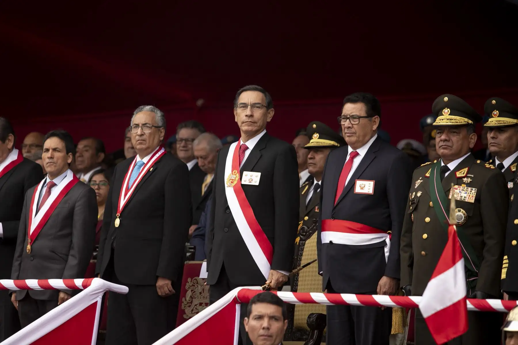 Jefe de Estado, Martín Vizcarra, preside ceremonia por el 139 Aniversario de la Batalla de Arica y Renovación del Juramento de Fidelidad a la Bandera. Foto: ANDINA/Prensa Presidencia