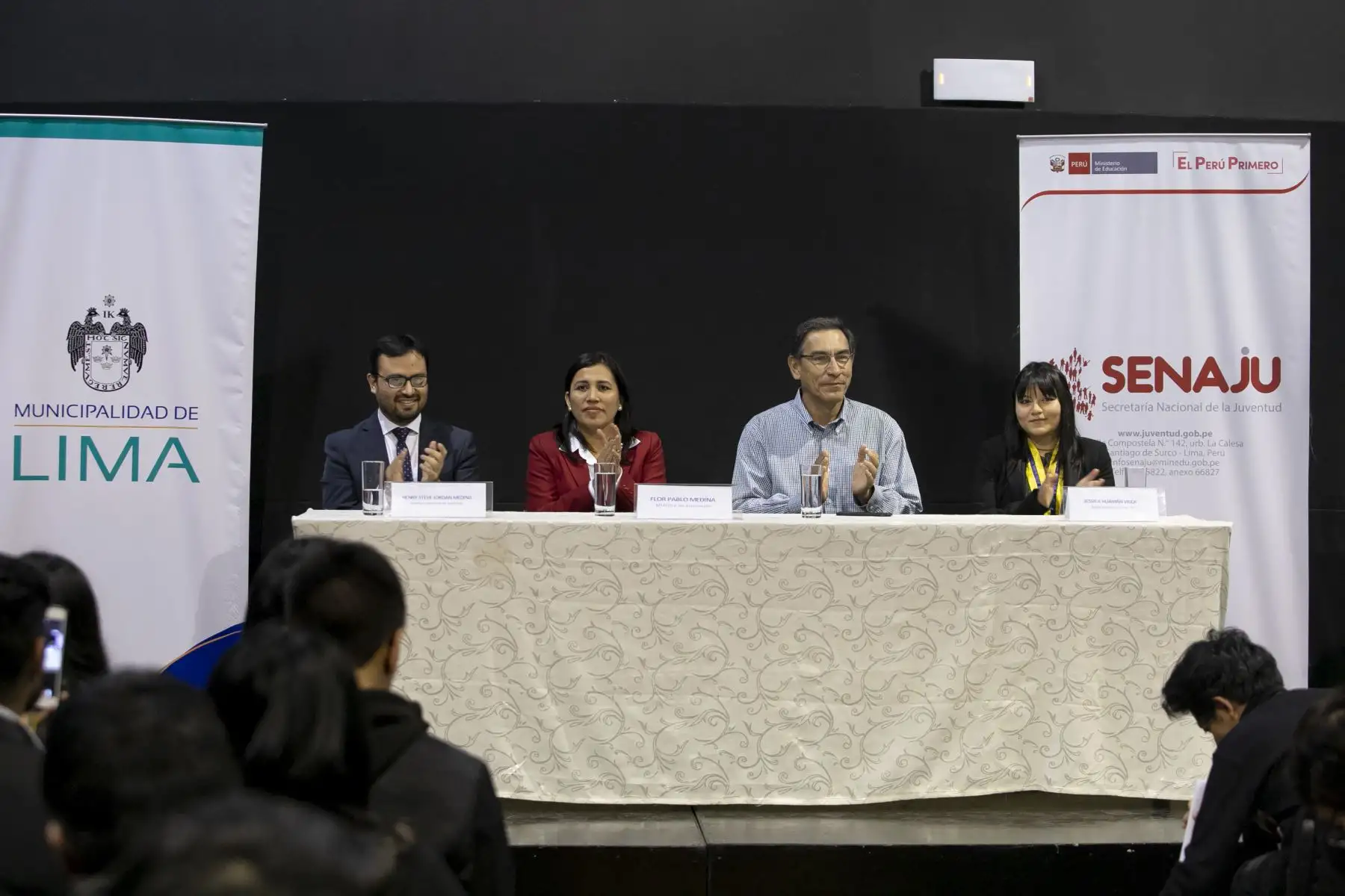 Presidente Vizcarra participa de Foro Regional de Juventud de Lima Metropolitana.
Foto:Andina/ Prensa Presidencia