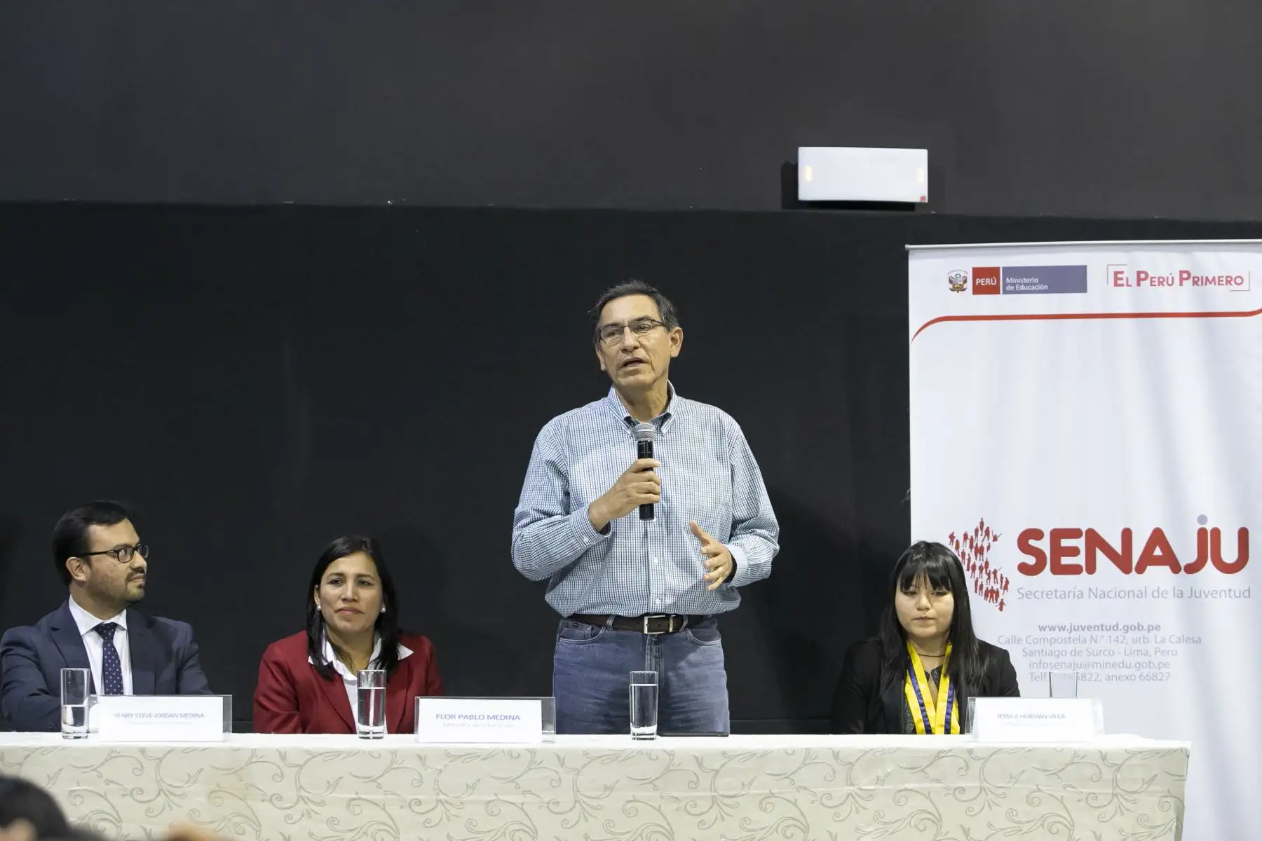 Presidente Vizcarra participa de Foro Regional de Juventud de Lima Metropolitana.
Foto:Andina/ Prensa Presidencia
