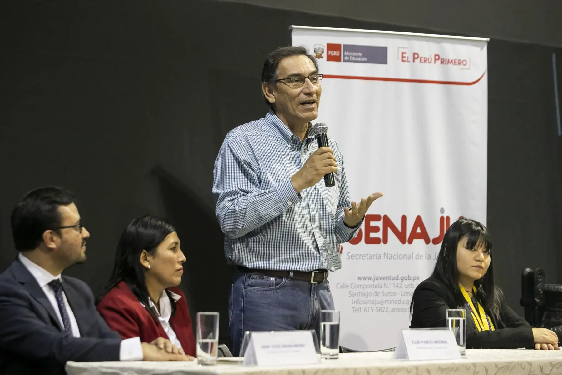 Presidente Vizcarra participa de Foro Regional de Juventud de Lima Metropolitana.
Foto:Andina/ Prensa Presidencia