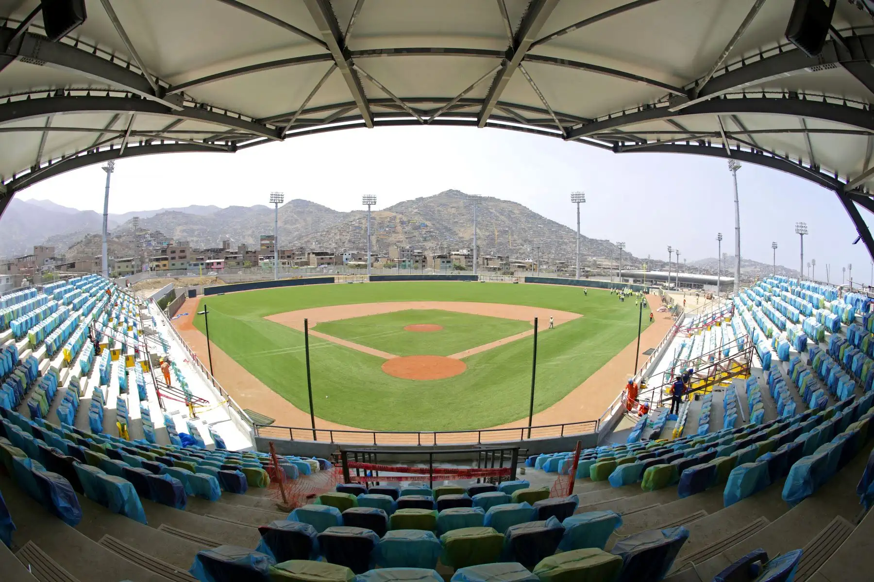 Estadio de Beisbol en Villa María del Triunfo.
Foto: Lima 2019