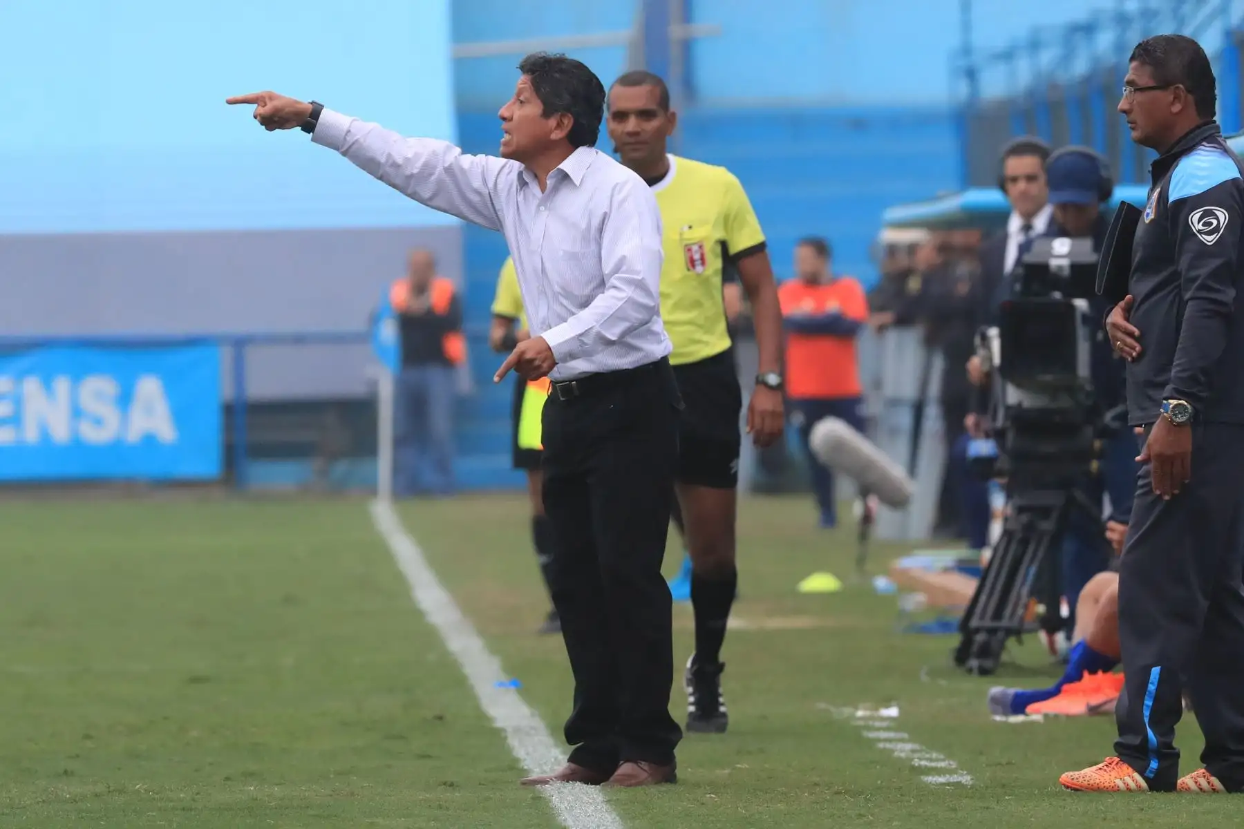 Sporting Cristal derrotó al Binacional por tres tantos a uno.

Foto: ANDINA/Juan Carlos Guzmán Negrini.