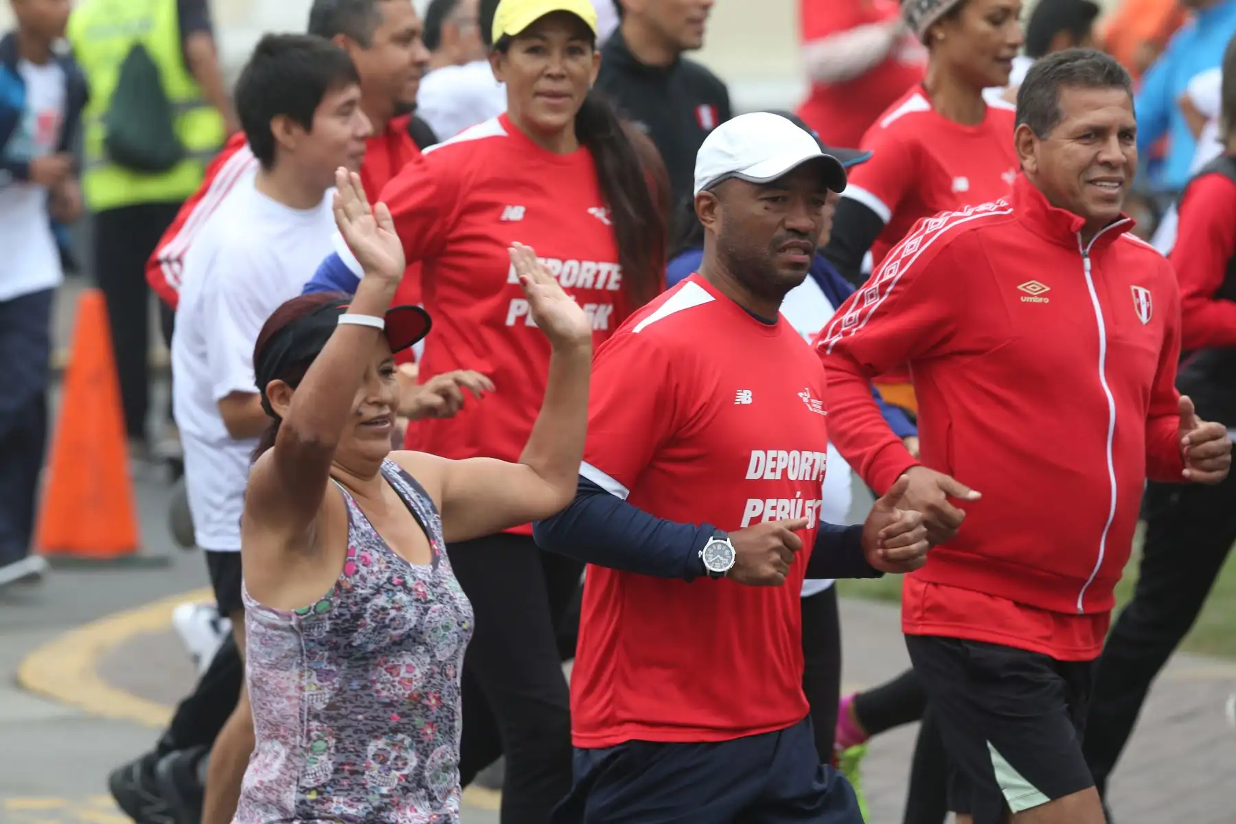 Waldir Saenz y José Luis Carranza particpan en carrera Deporte Perú 5k del IPD en reconocimiento a los deportistas que participarán en los Juegos Panamericanos y Parapanamericanos Lima 2019.
Foto: ANDINA/Eddy Ramos