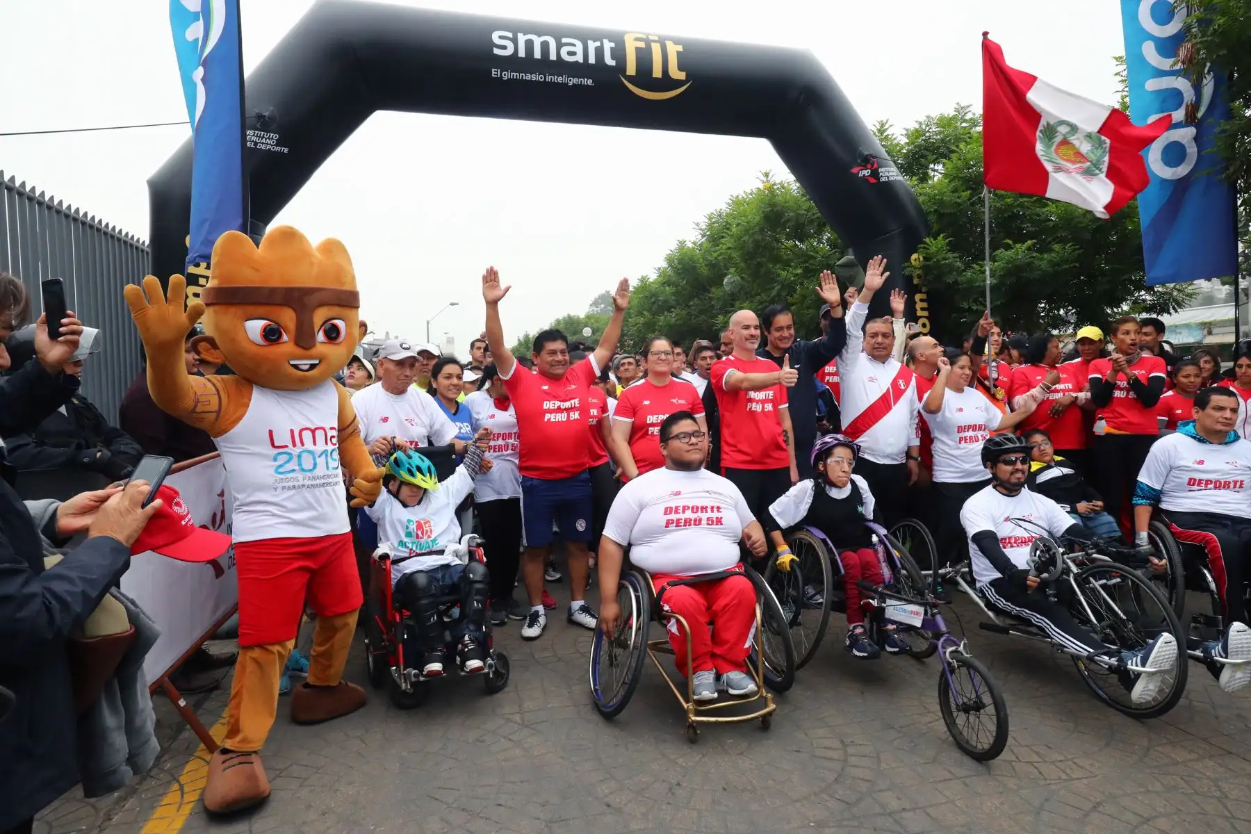 Carrera Deporte Perú 5k del IPD en reconocimiento a los deportistas que participarán en los Juegos Panamericanos y Parapanamericanos Lima 2019. Foto: ANDINA/Norman Córdova