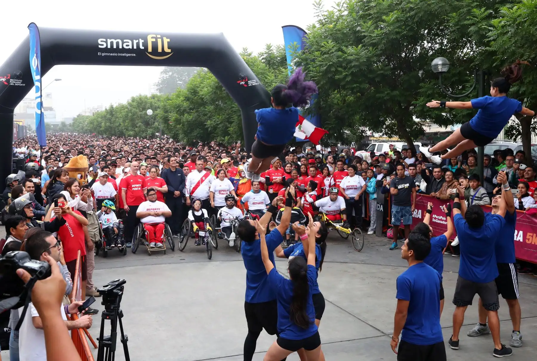 Carrera Deporte Perú 5k del IPD en reconocimiento a los deportistas que participarán en los Juegos Panamericanos y Parapanamericanos Lima 2019. Foto: ANDINA/Norman Córdova