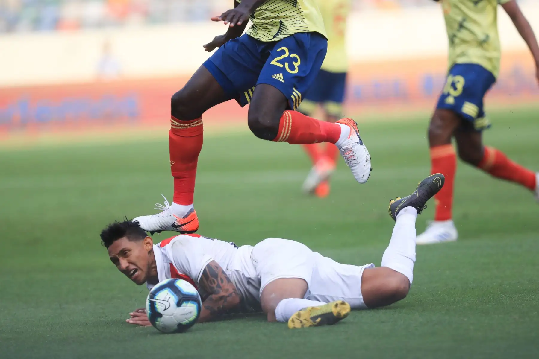 Perú perdió 3-0 con Colombia en su último amistoso con miras a la Copa América

Foto: ANDINA/Juan Carlos Guzmán Negrini.