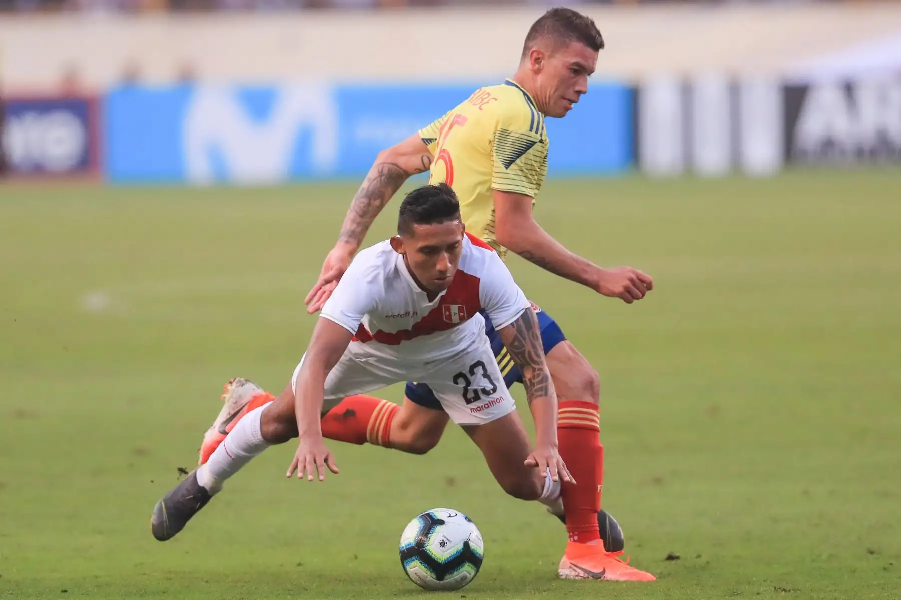 Perú perdió 3-0 con Colombia en su último amistoso con miras a la Copa América

Foto: ANDINA/Juan Carlos Guzmán Negrini.