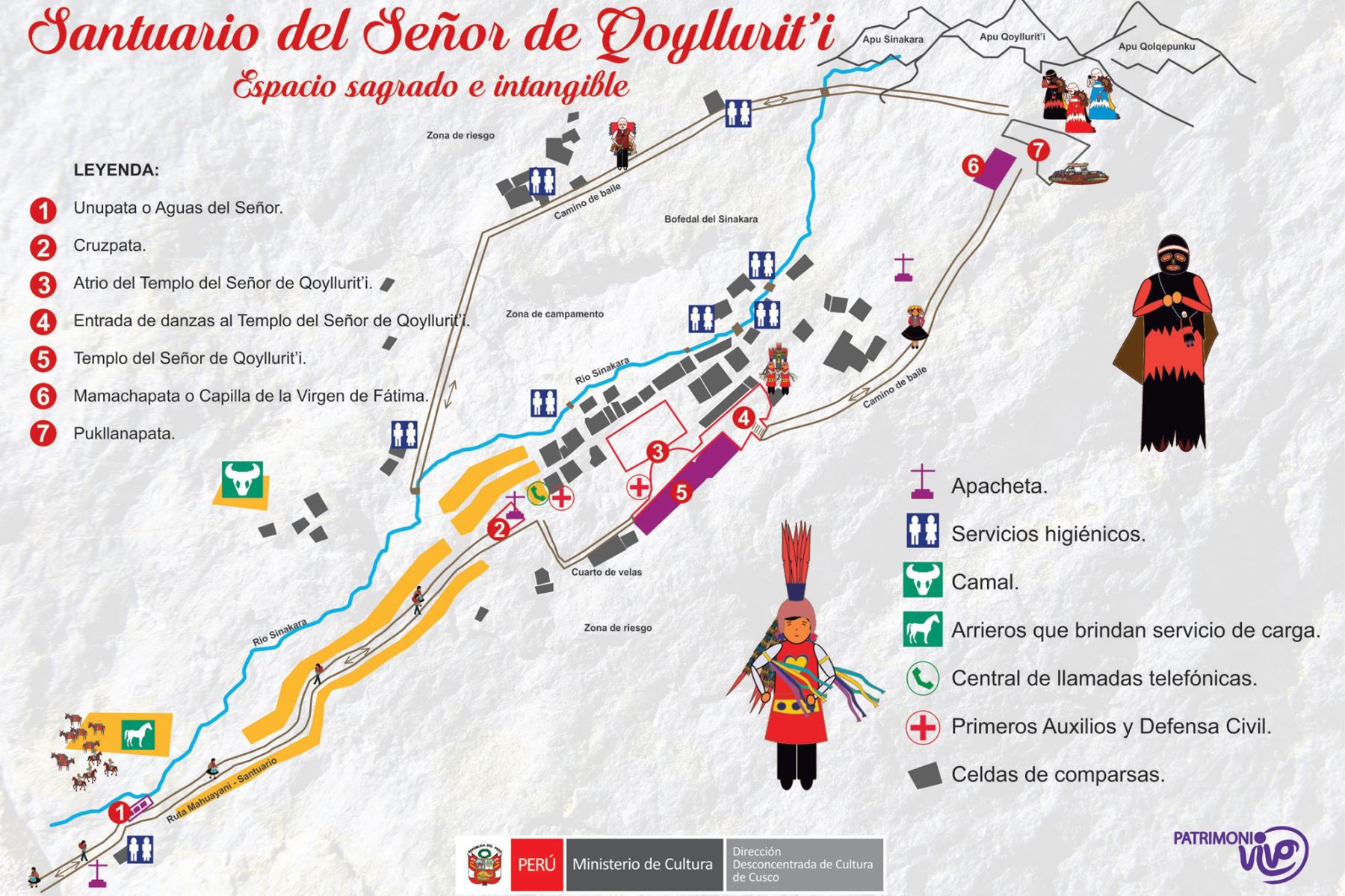 Esta es la ruta que deberán seguir los fieles y turistas que peregrinarán como parte de la festividad del Señor de Qoyllur Riti, en la región Cusco.