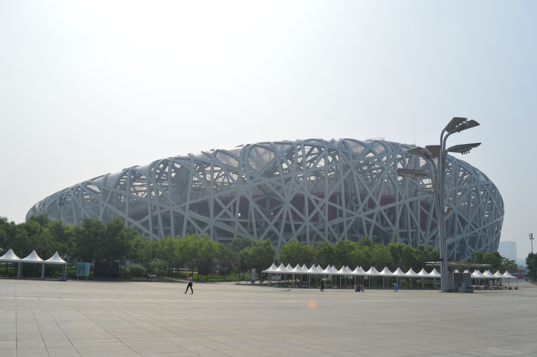 Estadio Nacional de Beijing, China, conocido como Nido de Pájaro. Foto: ANDINA/Víctor Véliz
