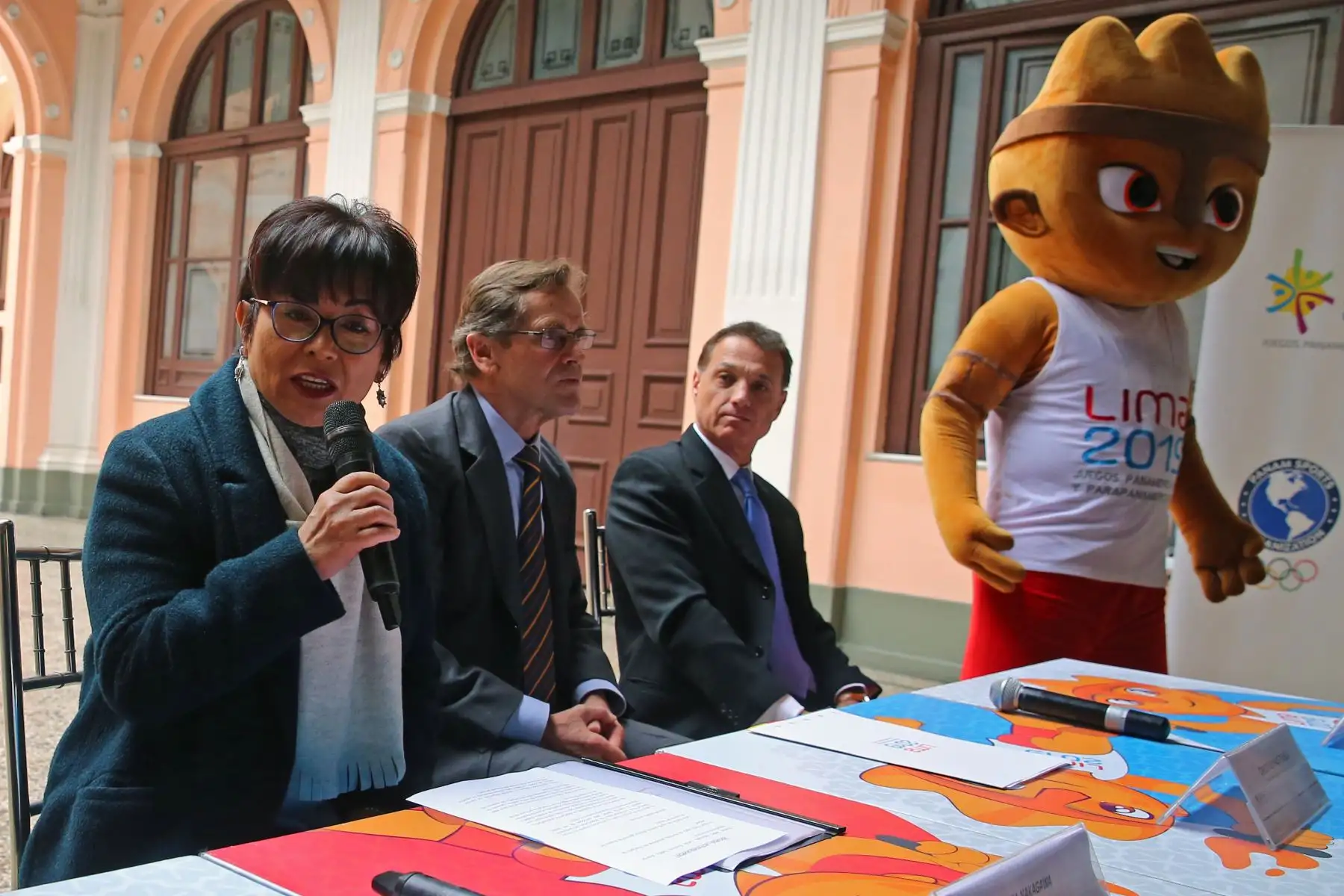Lima 2019 y Serpost presentan las Estampilla alusiva a los juegos Panamericanos y Para panamericanos. Foto: ANDINA/Vidal Tarqui