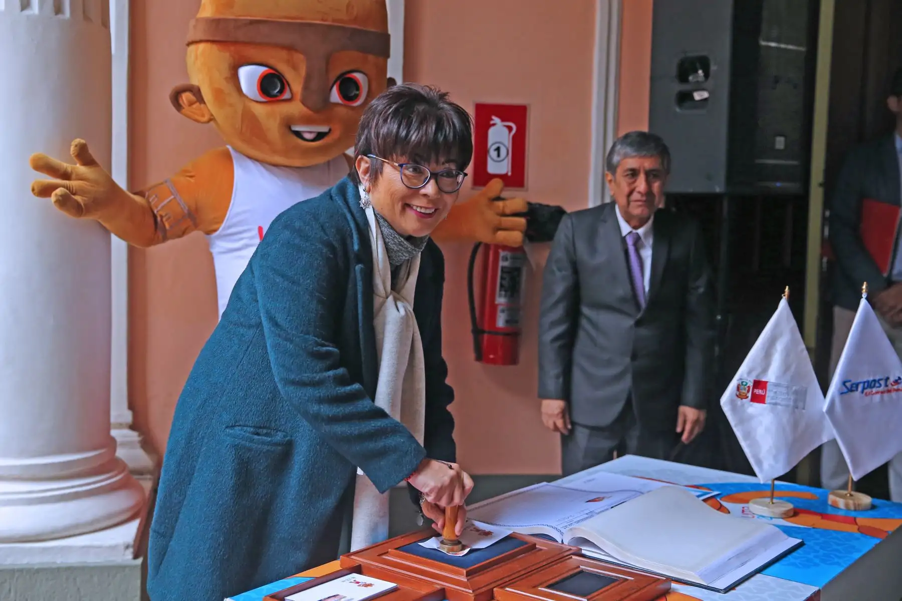 Lima 2019 y Serpost presentan las Estampilla alusiva a los juegos Panamericanos y Para panamericanos. Foto: ANDINA/Vidal Tarqui