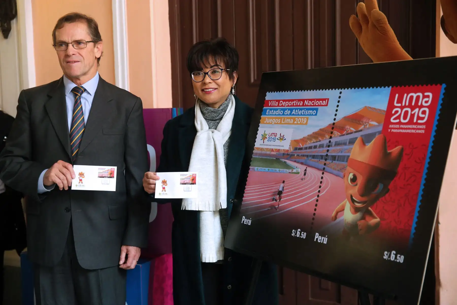 Lima 2019 y Serpost presentan las Estampilla alusiva a los juegos Panamericanos y Para panamericanos. Foto: ANDINA/Vidal Tarqui