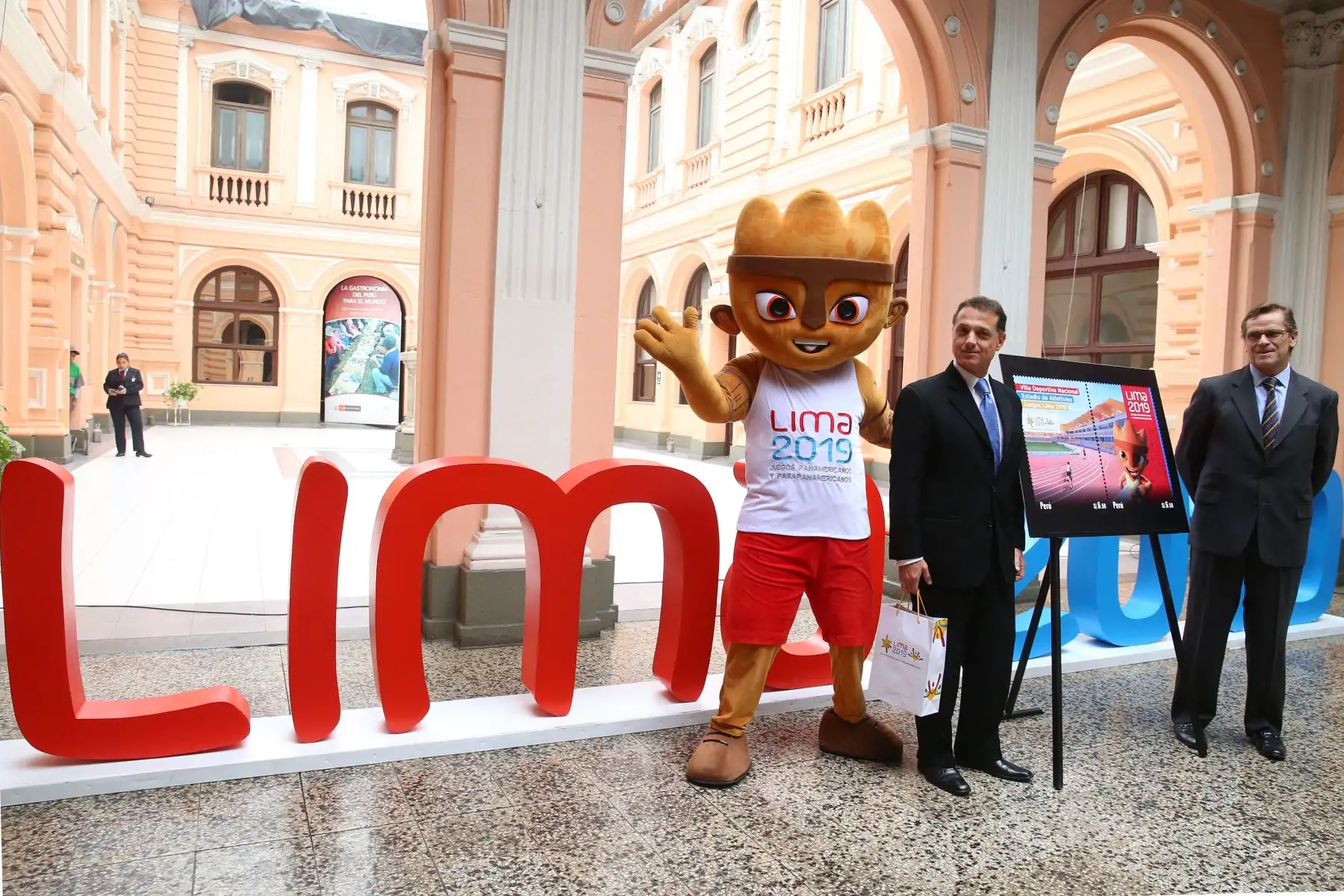 Lima 2019 y Serpost presentan las Estampilla alusiva a los juegos Panamericanos y Para panamericanos. Foto: ANDINA/Vidal Tarqui