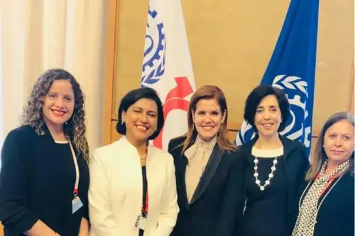 Mercedes Aráoz encabezó delegación de mujeres en conferencia por los 100 años de la OIT