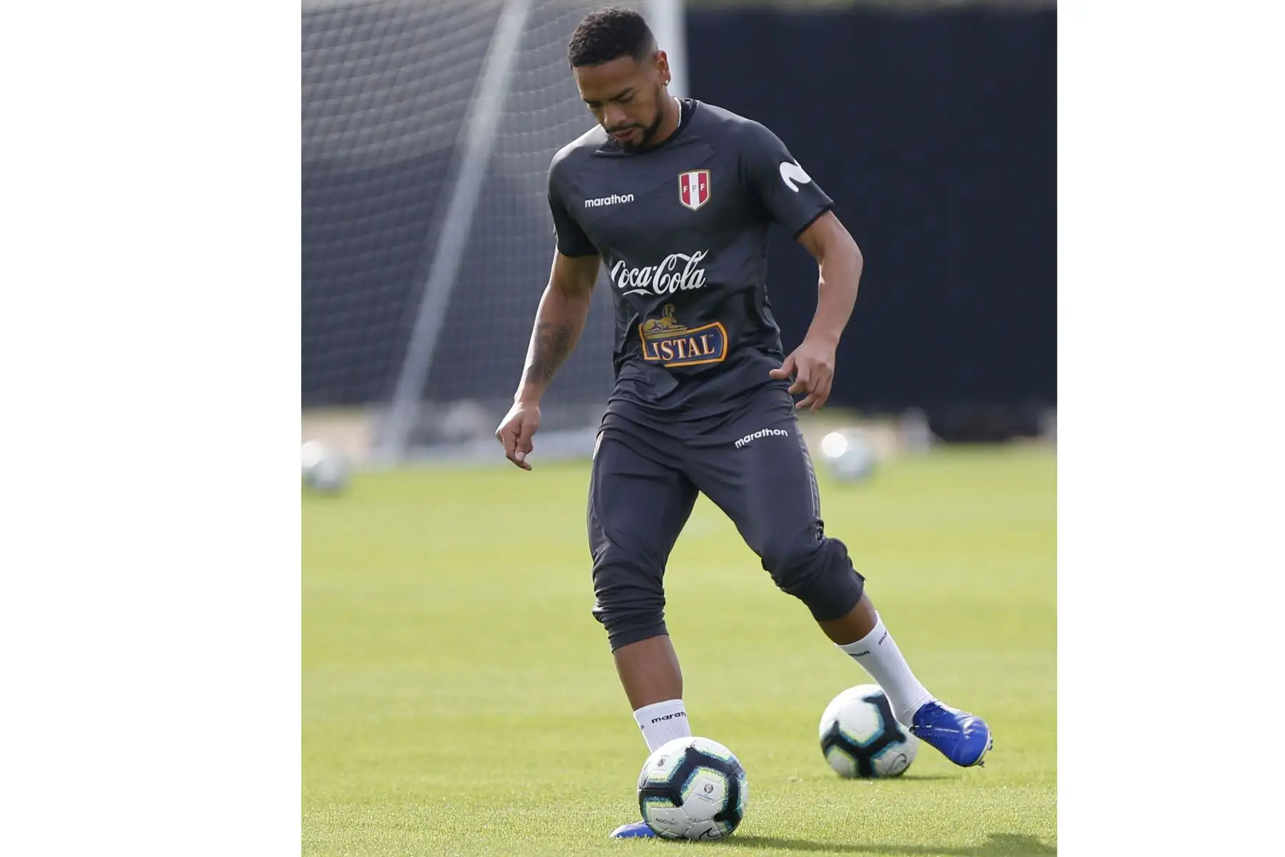 Entrenamiento de la Selección Peruana en Porto Alegre, Brasil. Foto: AFP