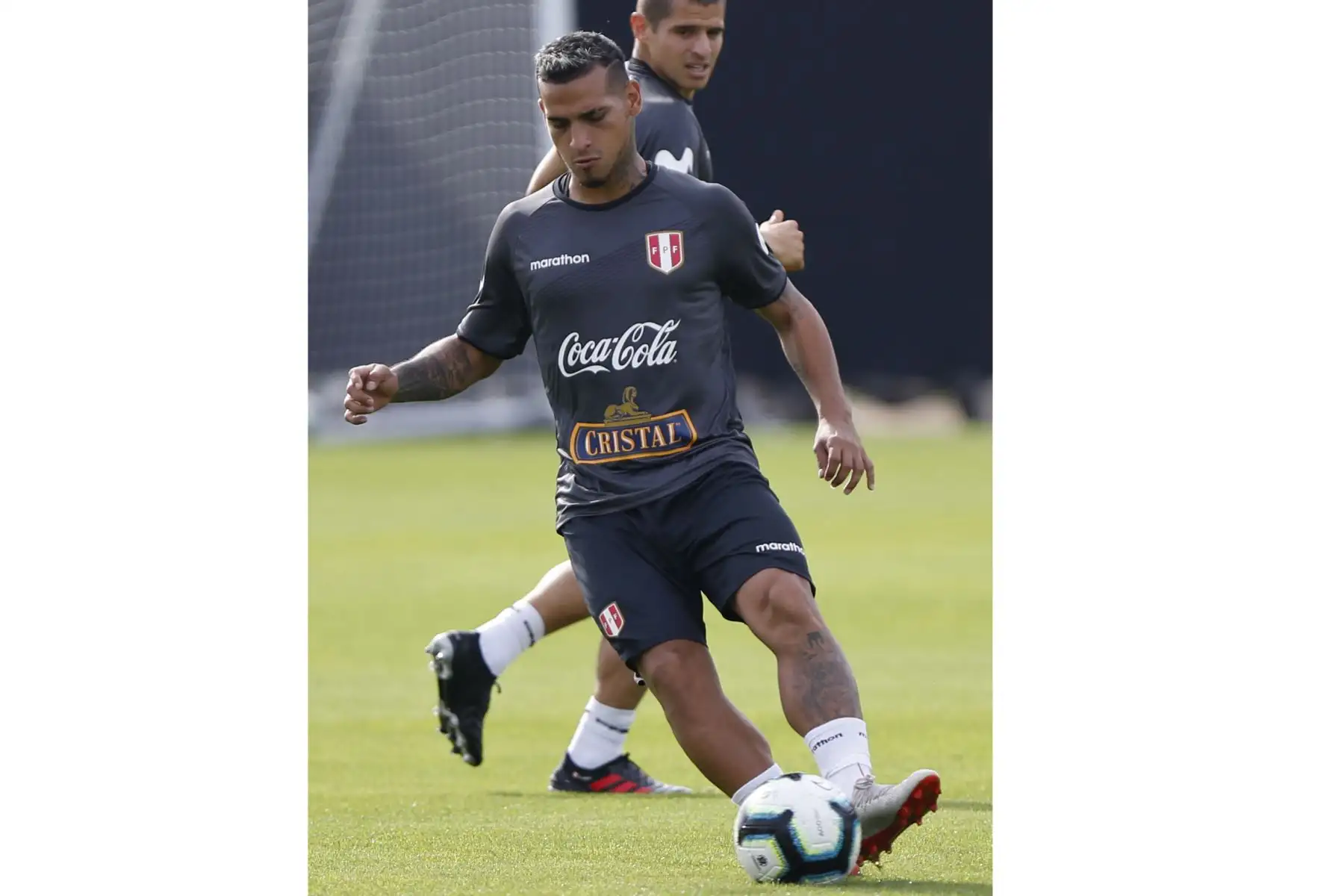 Entrenamiento de la Selección Peruana en Porto Alegre, Brasil. Foto: AFP