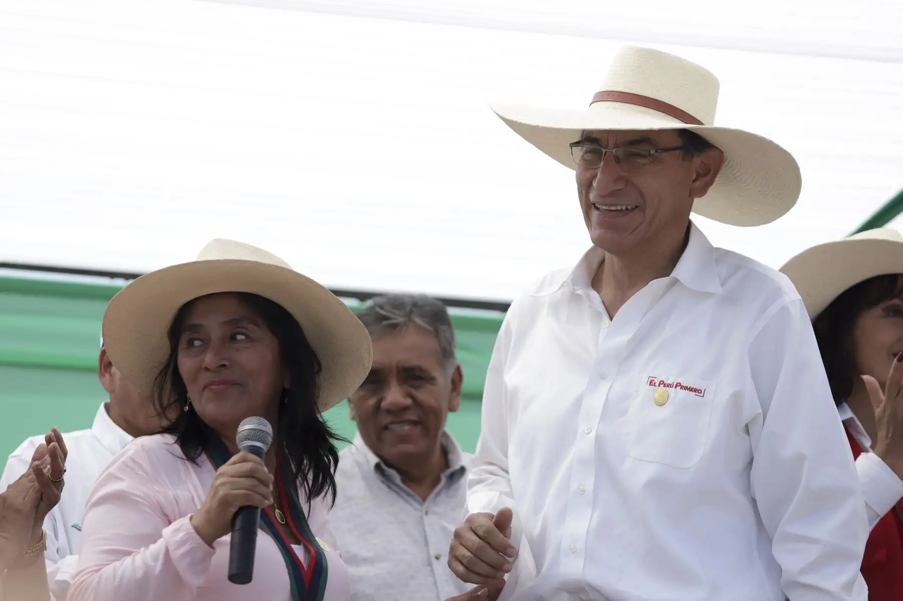 Presidente  Martin Vizcarra realizó visita a la obra de rehabilitación del servicio de agua; para riego del canal El Arenal en Paita (Piura).Foto: ANDINA/Prensa Presidencia