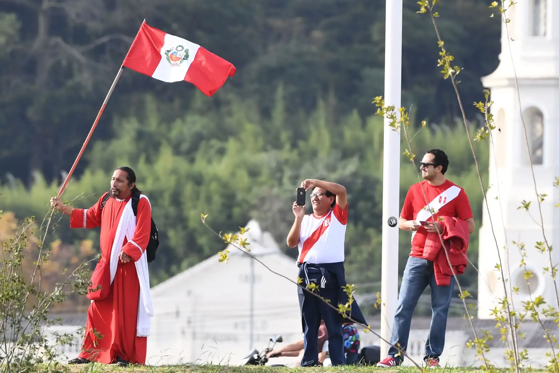 Entrenamiento de la Selección Peruana en Porto Alegre, Brasil. Foto: AFP