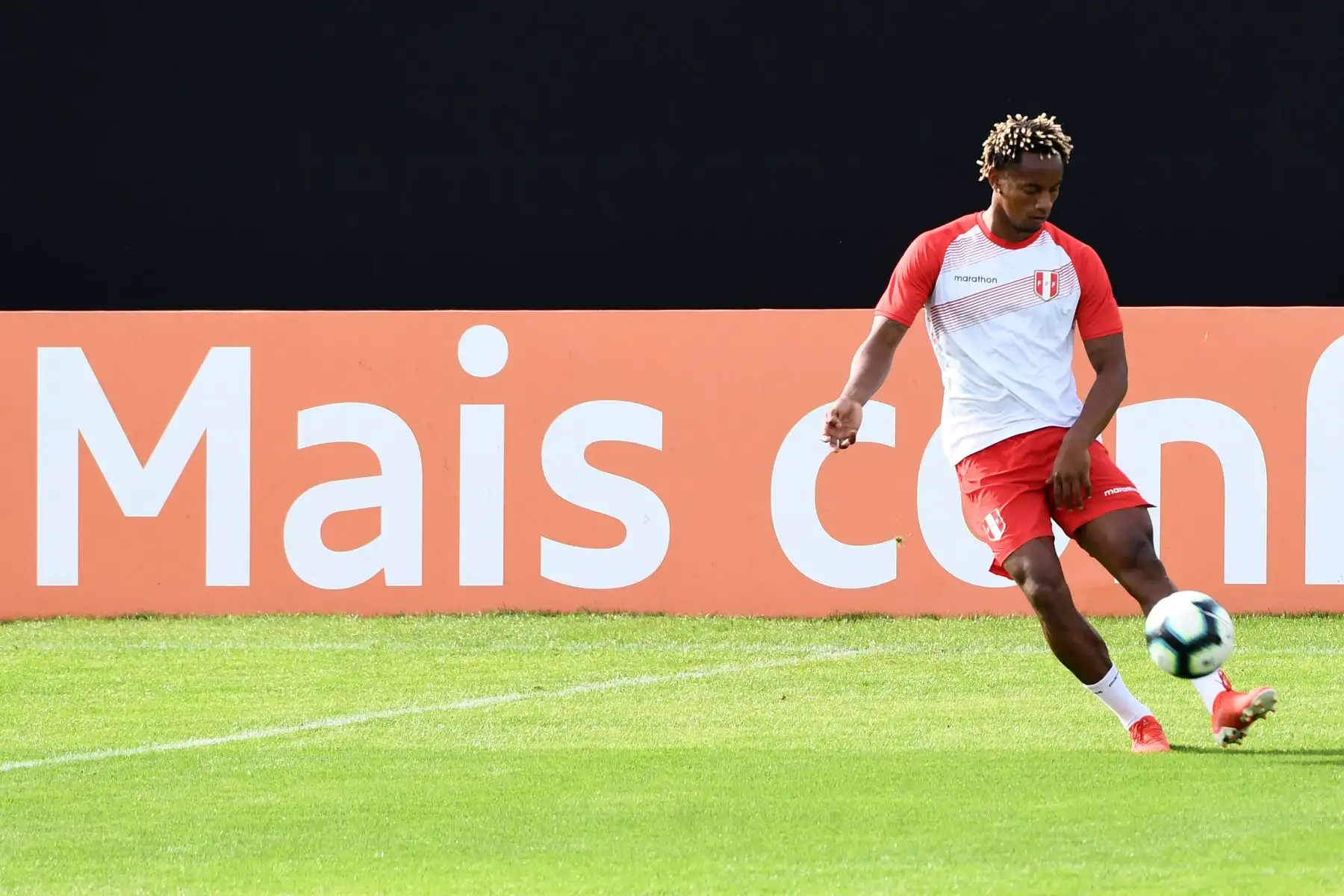 Entrenamiento de la Selección Peruana en Porto Alegre, Brasil. Foto: AFP