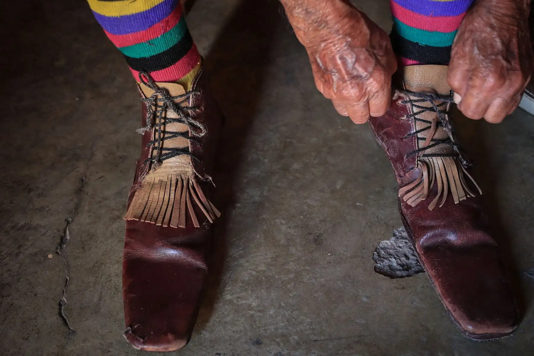 Tiene 95 años de vida y ha pasado 91 de ellos haciendo reír en la carpa de un circo. Pitito es el payaso más viejo del mundo en actividad. Foto: ANDINA/ Carlos Lezama