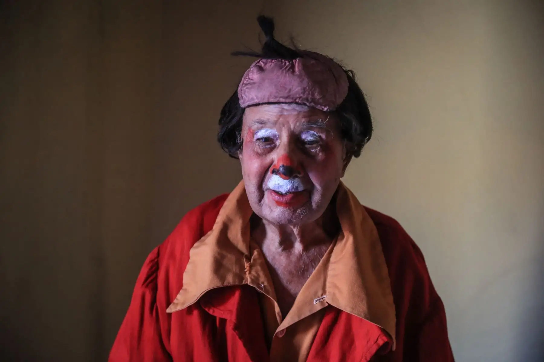 Tiene 95 años de vida y ha pasado 91 de ellos haciendo reír en la carpa de un circo. Pitito es el payaso más viejo del mundo en actividad. Foto: ANDINA/ Carlos Lezama