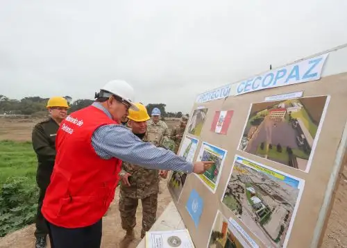 Ministerio de Defensa construirá moderno centro de entrenamiento para operaciones de paz.