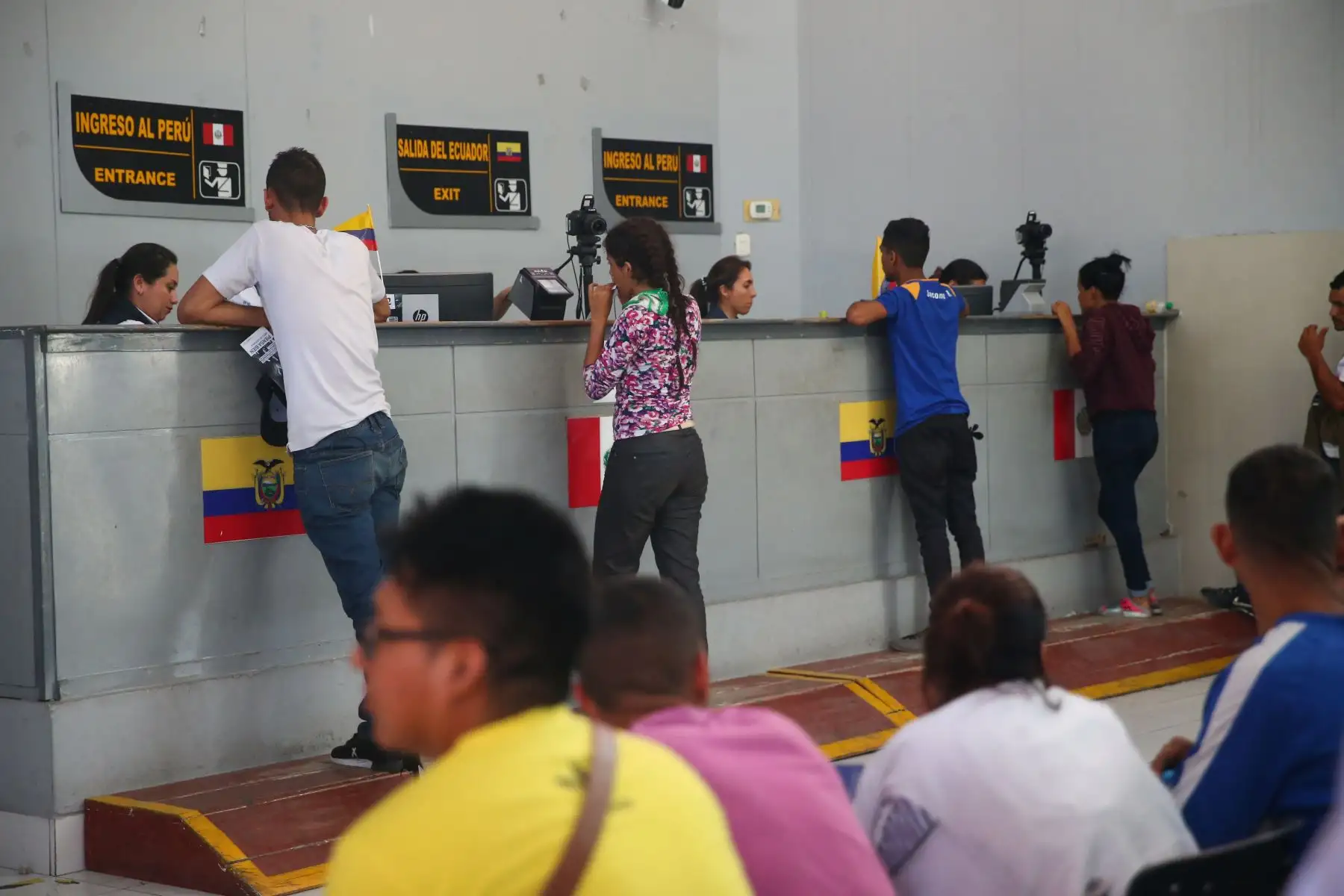 Migraciones ratificó que a partir de las 00:00 horas, de hoy se implementará la medida dictada por el Gobierno peruano para admitir el ingreso al país de ciudadanos venezolanos solo con pasaporte y la visa respectiva. Foto: ANDINA/Luis Iparraguirre