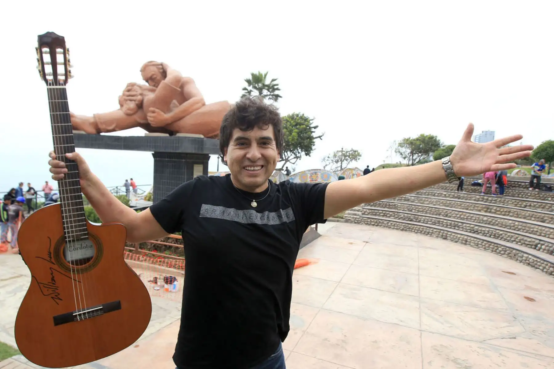 Cantante de musica andina Willian Luna.
Foto: ANDINA/Héctor Vinces.