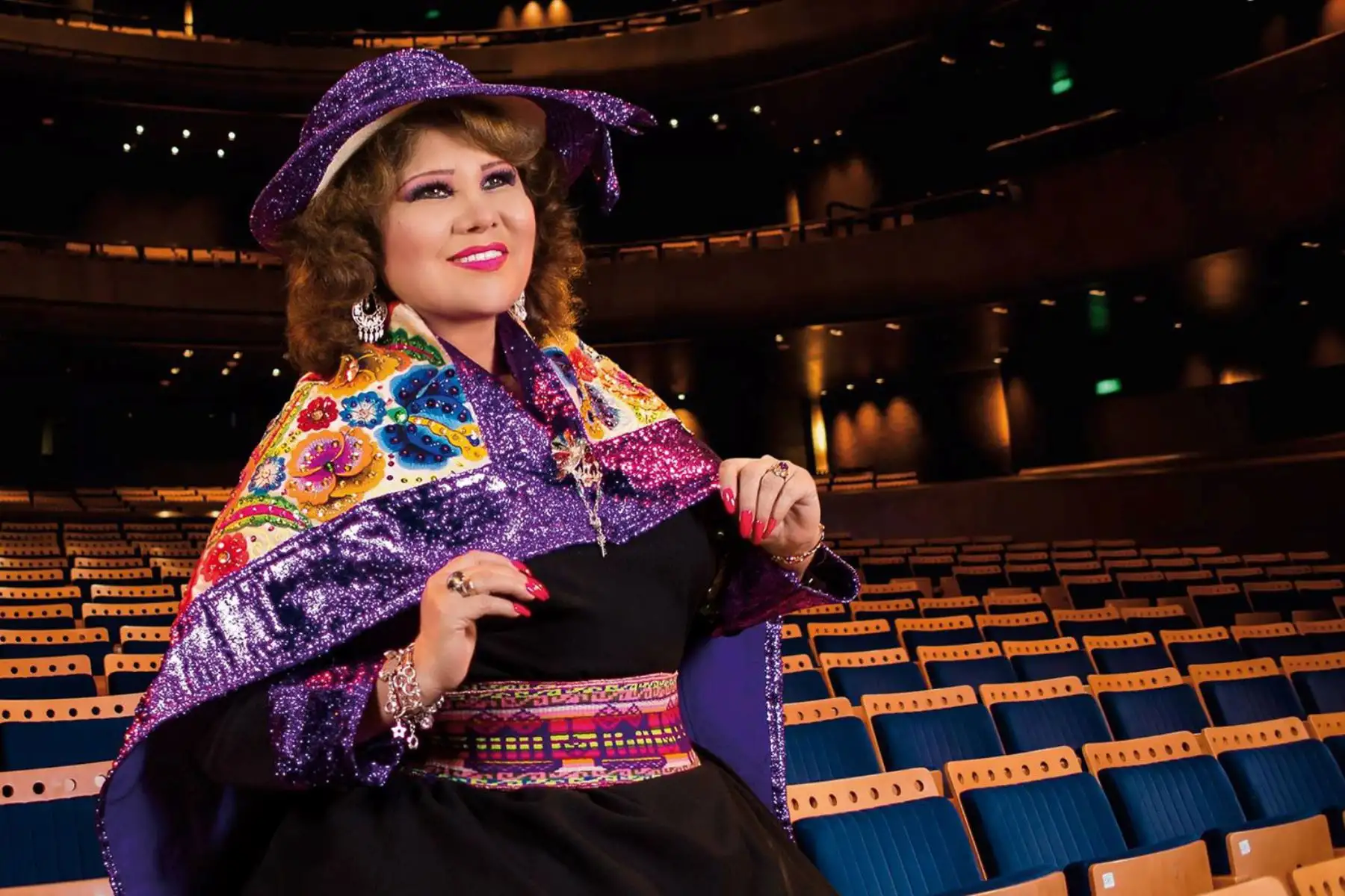 Cantante de música andina , Amanda Portales, conocida también como la " novia del Perú ".
Foto: ANDINA/Difusión