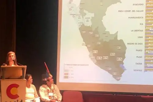 Elena Burga Cabrera, viceministra de Interculturalidad del Ministerio de Cultura, participa en reunión regional del consejo directivo del Fondo para el Desarrollo de los Pueblos Indígenas de América Latina y El Caribe (FILAC), en Bolivia.