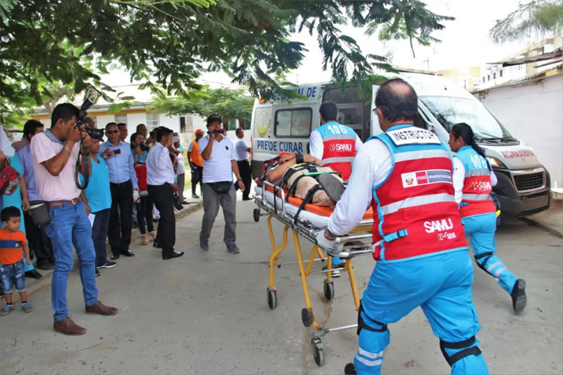 El Ministerio de Salud y el Gobierno Regional de Tumbes relanzaron del Sistema de Atención Móvil de Urgencia (SAMU).