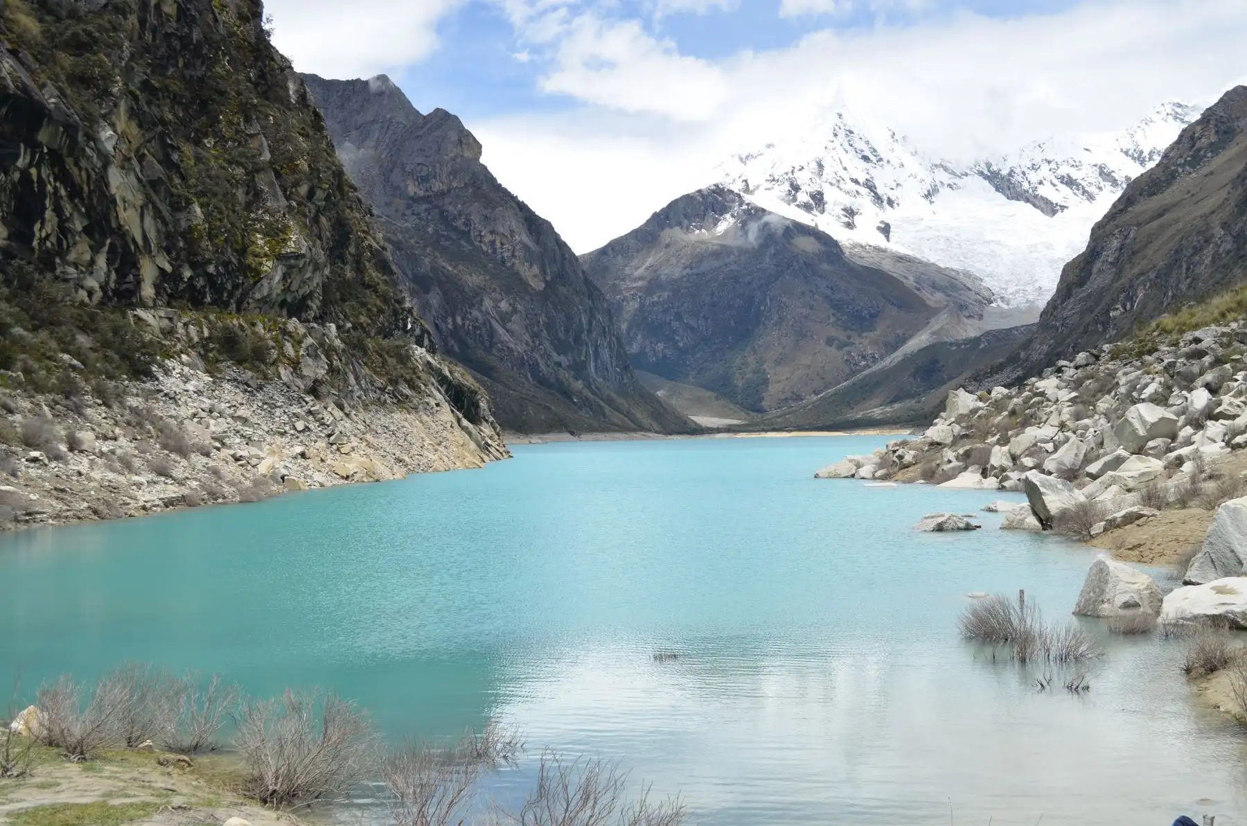 Autoridades de Defensa Civil de Áncash advirtieron que el nivel de la laguna Parón superó su máximo de seguridad. ANDINA/Difusión