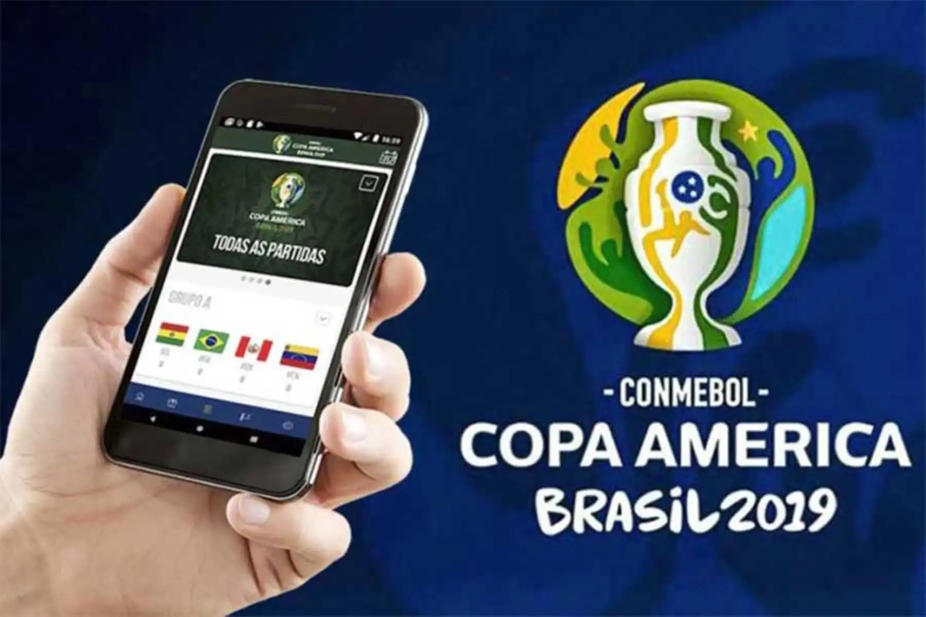 La aplicación móvil de la Copa América está disponible para Android e iOS.
