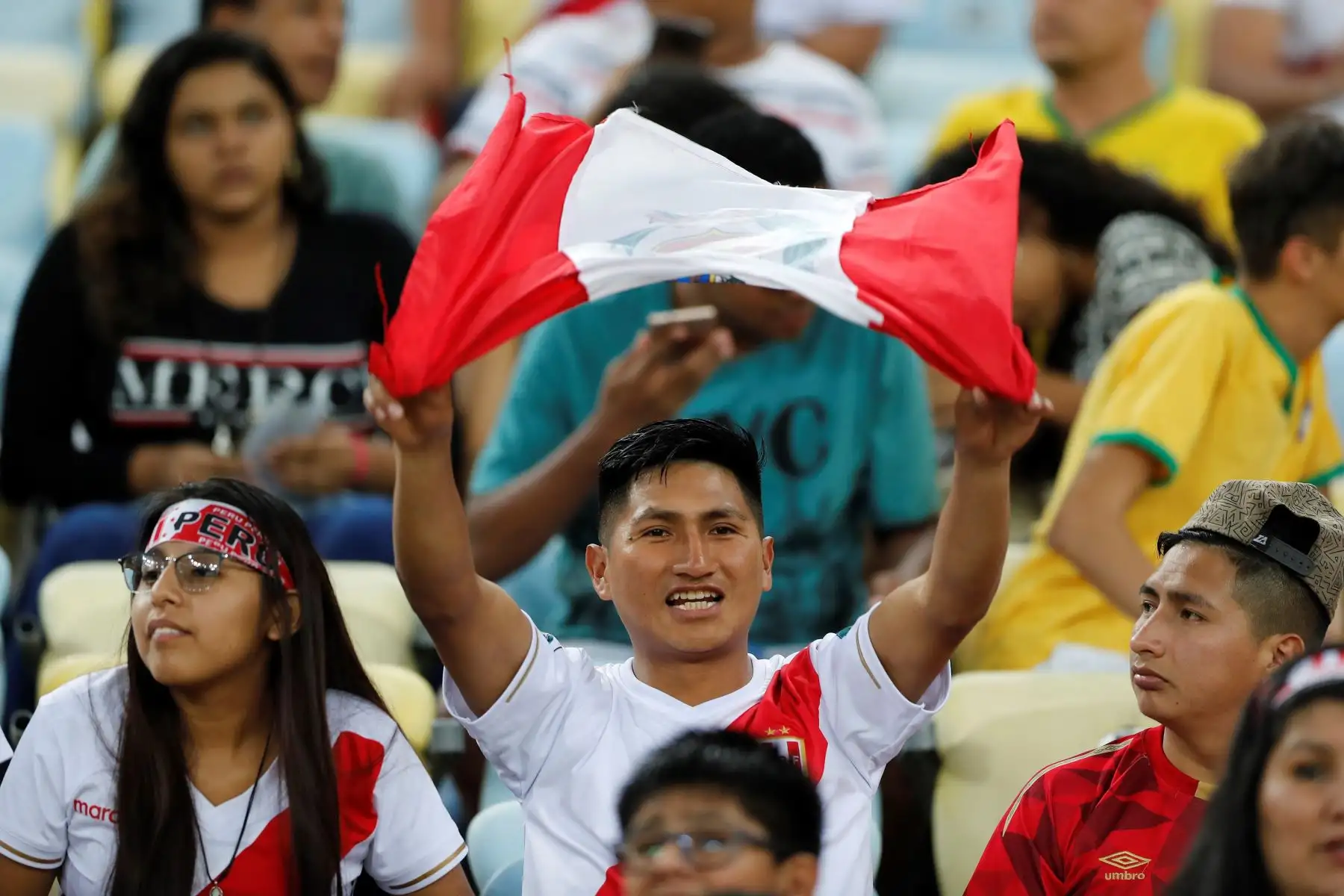 Aficionados de Péru antes del partido Bolivia-Perú del Grupo A de la Copa América de Fútbol 2019.
Foto: EFE

Foto: ANDINA/Carlos Lezama