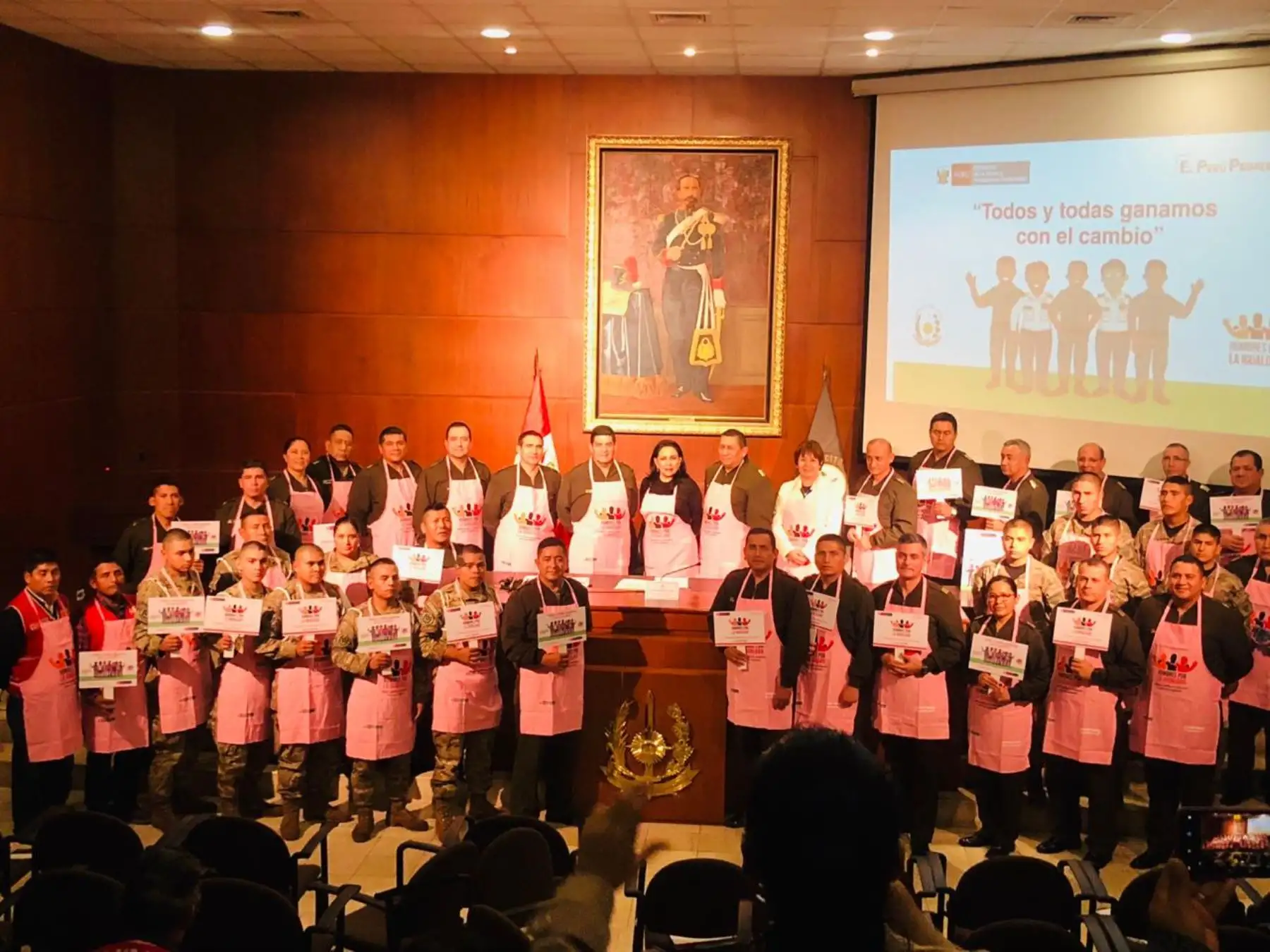 “Hombres por la igualdad” desarrollarán programa de capacitación a personal de Fuerzas Armadas. Foto: Mimp.