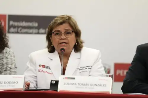 Ministra de Salud, Zulema Tomás. Foto: ANDINA/Prensa Presidencia