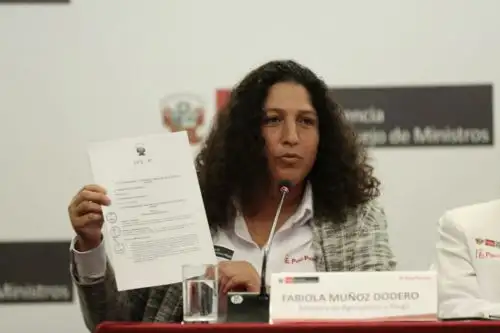 Ministra de Agricultura y Riego, Fabiola Muñoz. ANDINA/Prensa Presidencia