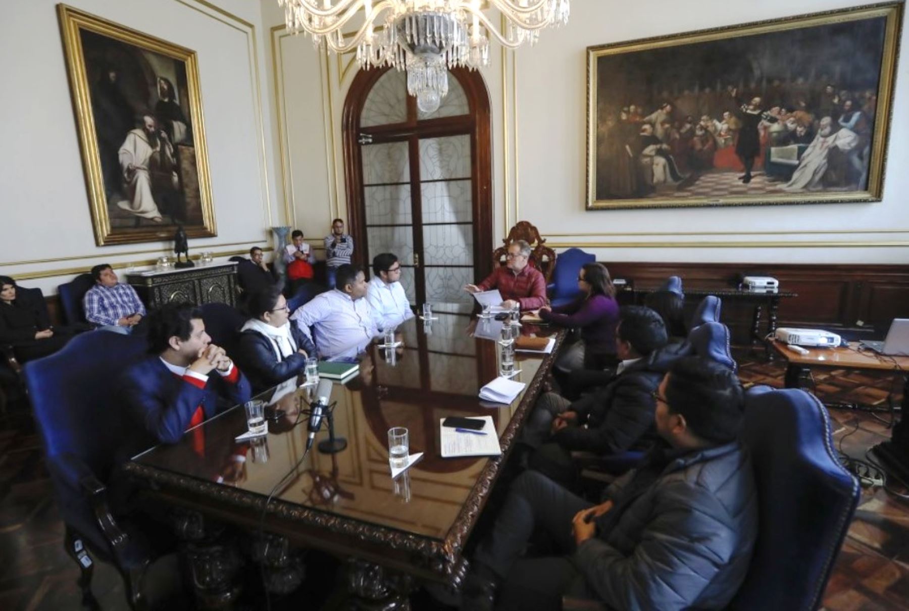 Alcalde de Lima y autoridades distritales se reunieron para evaluar tema de peajes. Foto: ANDINA/Difusión.