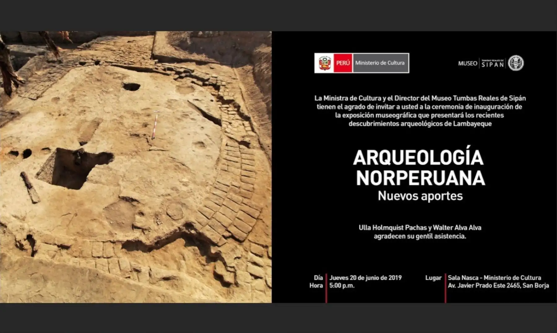 ANDINA/DifusiónRecientes hallazgos arqueológicos en Lambayeque se exhiben desde hoy en el Museo de la Nación de Lima. ANDINA/Difusión