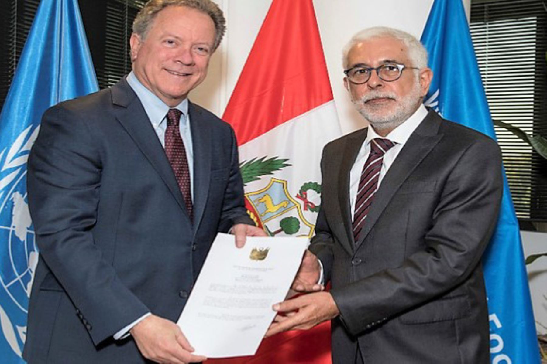 Peruvian Ambassador presents credentials to WFP