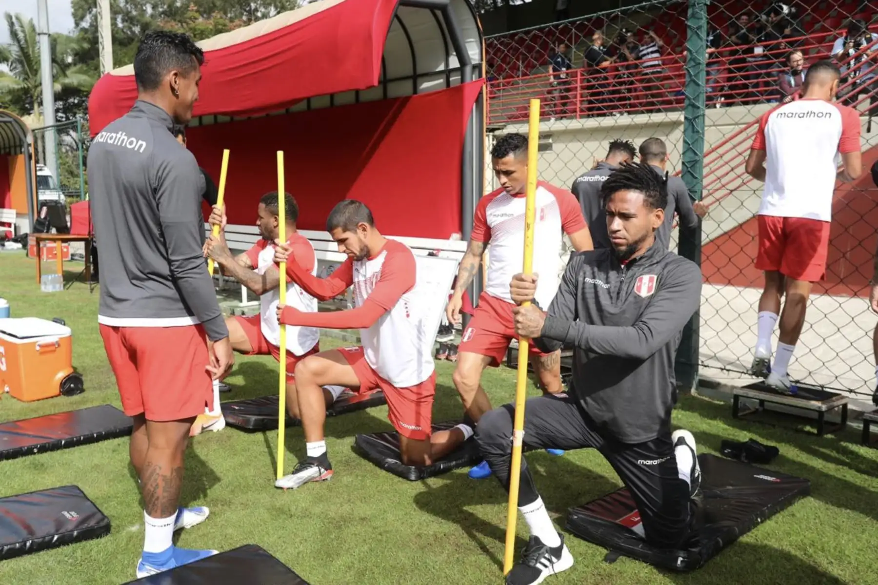 Entrenamiento de la Selección Peruana de Fútbol en São Paulo con miras a su duelo ante Brasil. Foto: FPF