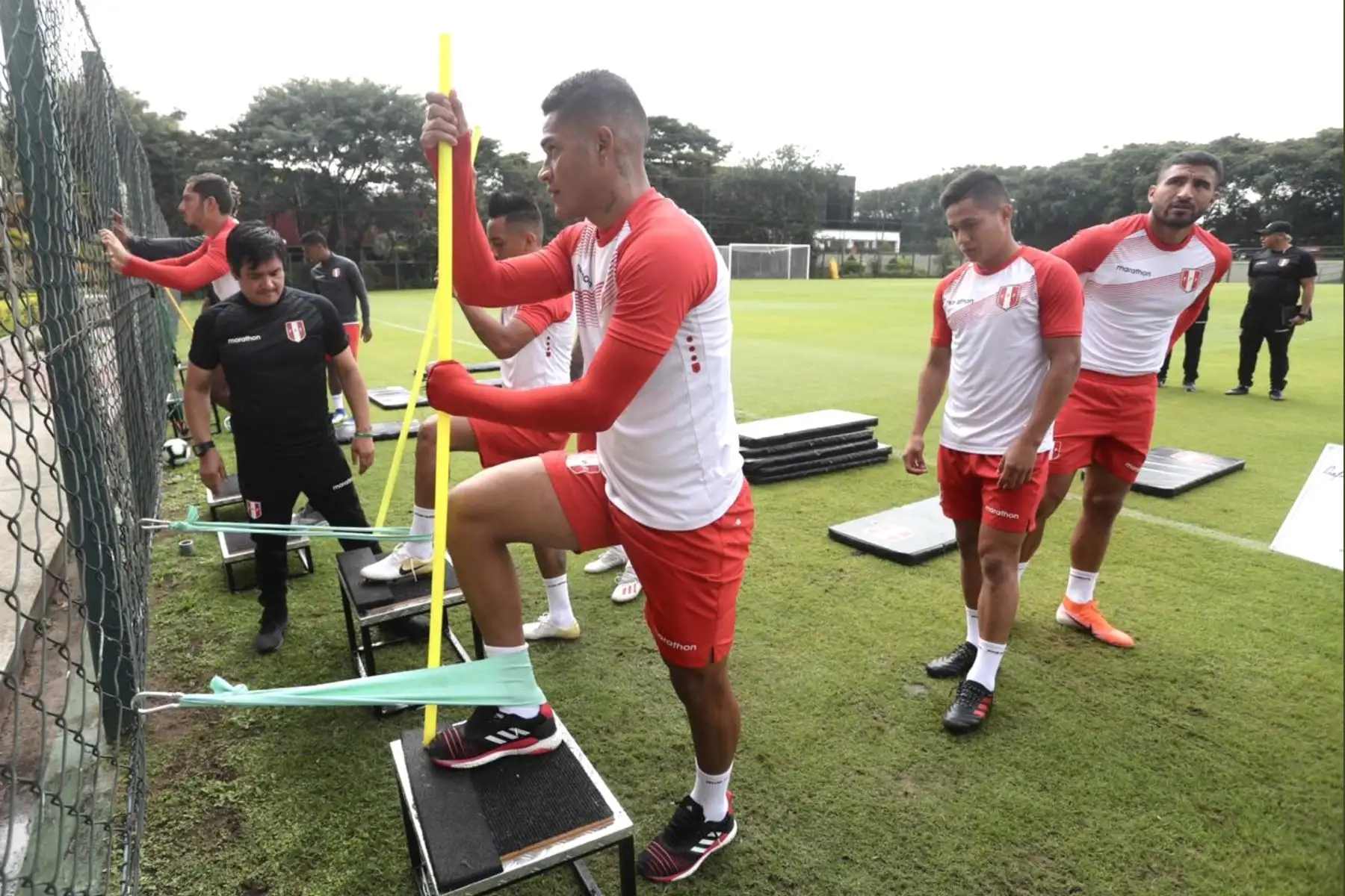 Entrenamiento de la Selección Peruana de Fútbol en São Paulo con miras a su duelo ante Brasil. Foto: FPF