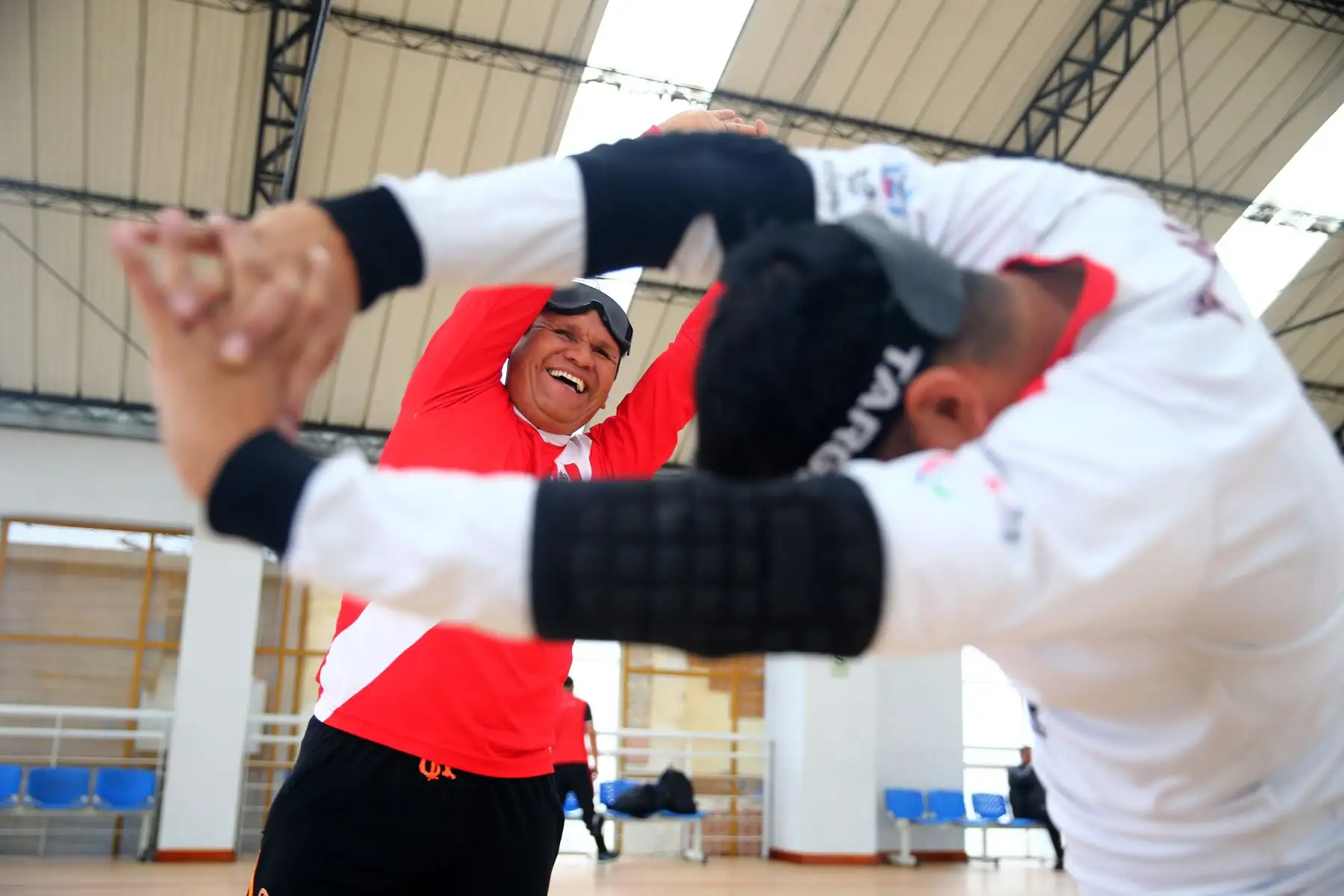 Daniel Aparicio Olivo es el entrenador de nuestra selección desde que el goalball es un deporte oficial en el Perú. Foto: ANDINA/Luis Iparraguirre