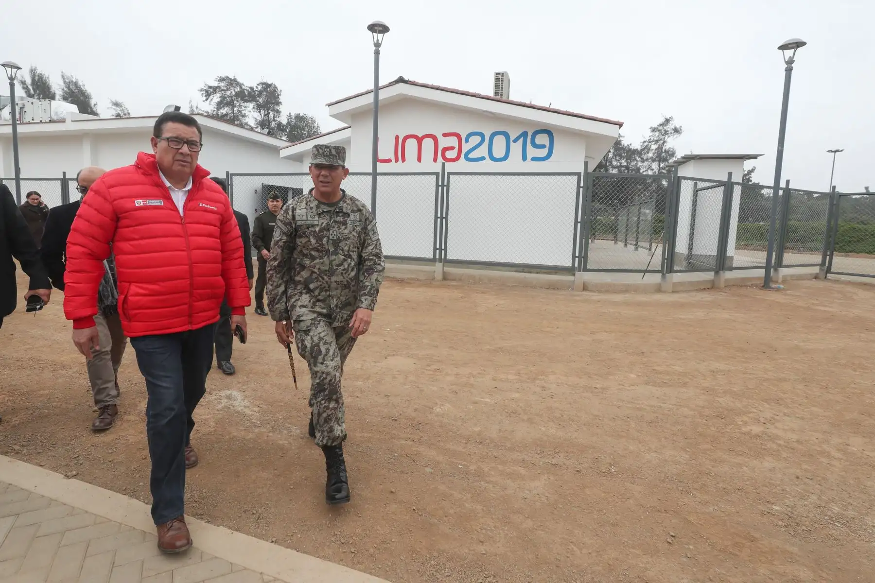 Ministro de Defensa José Huerta visitó escuela de equitación del ejercito, sede de los panamericanos 2019.Foto: ANDINA/MINDEF