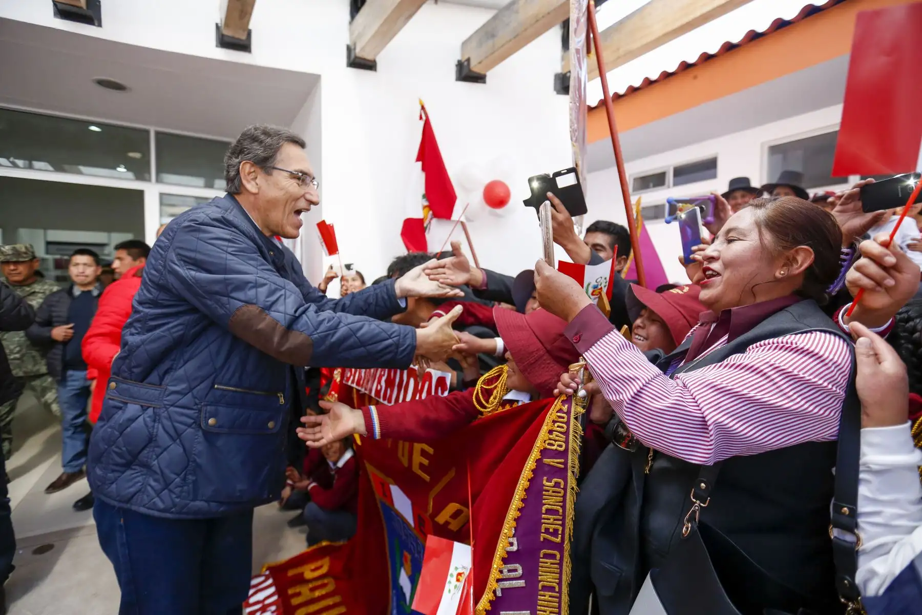 Presidente Martín Vizcarra participó en la inauguración del centro de salud de Paucarbamba, Huancavelica. Foto: ANDINA/Prensa Presidencia