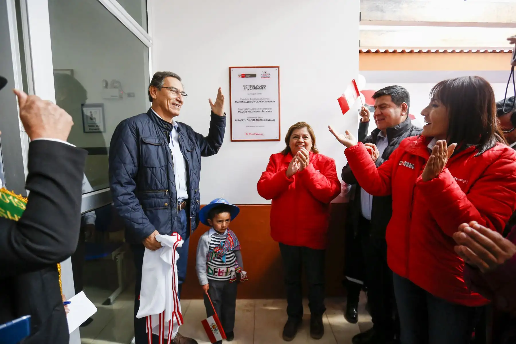 Presidente Martín Vizcarra participó en la inauguración del centro de salud de Paucarbamba, Huancavelica. Foto: ANDINA/Prensa Presidencia